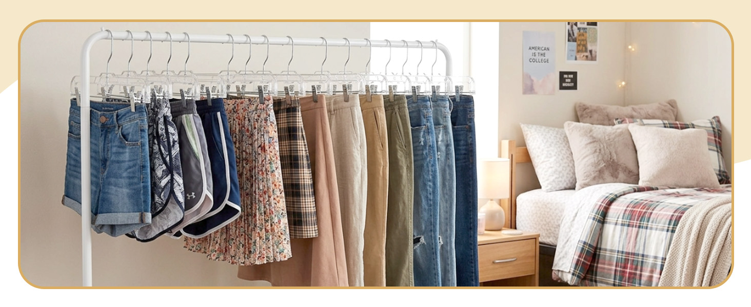 pant hangers with clips