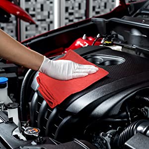 shop towels red