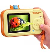 TOMLOV P50K Handheld Digital Microscope for Kids, Outdoor STEM Toy, Orange | 2.4" IPS Screen, Adj...