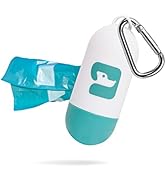PawPail Dog Poop Bag Holder with Carabiner Clip - Durable & Leakproof Dog Waste Bag Dispenser - I...