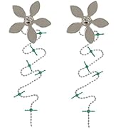 ?DrainWig Shower Drain Hair Catcher – Disposable Silver Flower (2-Pack) – No-Touch Hair Removal f...