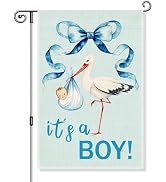 Gkodw It's a Boy Garden Flag, Funny Birth Announcement Yard Sign for Outside, Cute Baby Shower Gi...