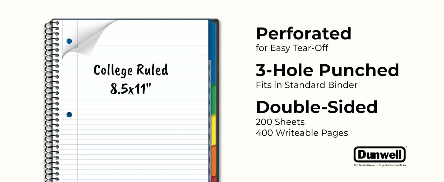 Premium College Ruled, 5 Subject-College ruled