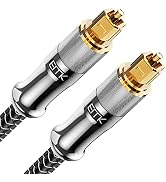 EMK Optical Cable 24K Gold-Plated Optical Audio Cable Digital Toslink Cable Spdif Cable Compatibl...