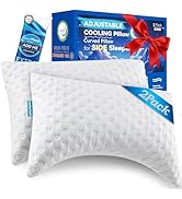btasleeep Side Sleeper Pillows for Neck & Shoulder Comfort - Ergonomic Curved Crescent Design, Ad...