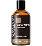 Sandalwood Essential Oil 1.01FL.OZ, MAYJAM Premium Aromatherapy Sandalwood Oil for Diffuser, Cand...