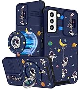 Buleens for Samsung Galaxy S22 Case - with Ring Stand & Camera Cover Aesthetic Cute Designed for ...