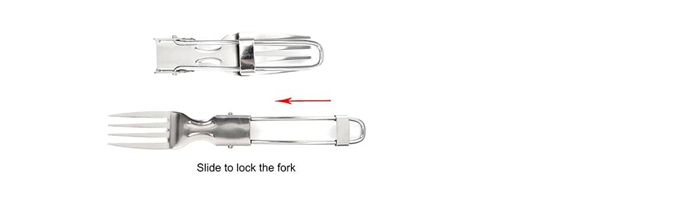foldable fork for travel and camping