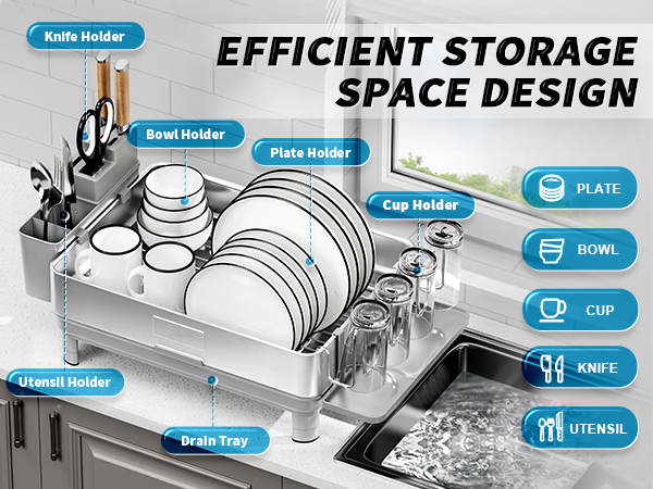 stainless steel dish rack