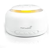 Everwood White Noise Machine with Night Light for Adults Sleeping, 30 High Fidelity Soothing Soun...