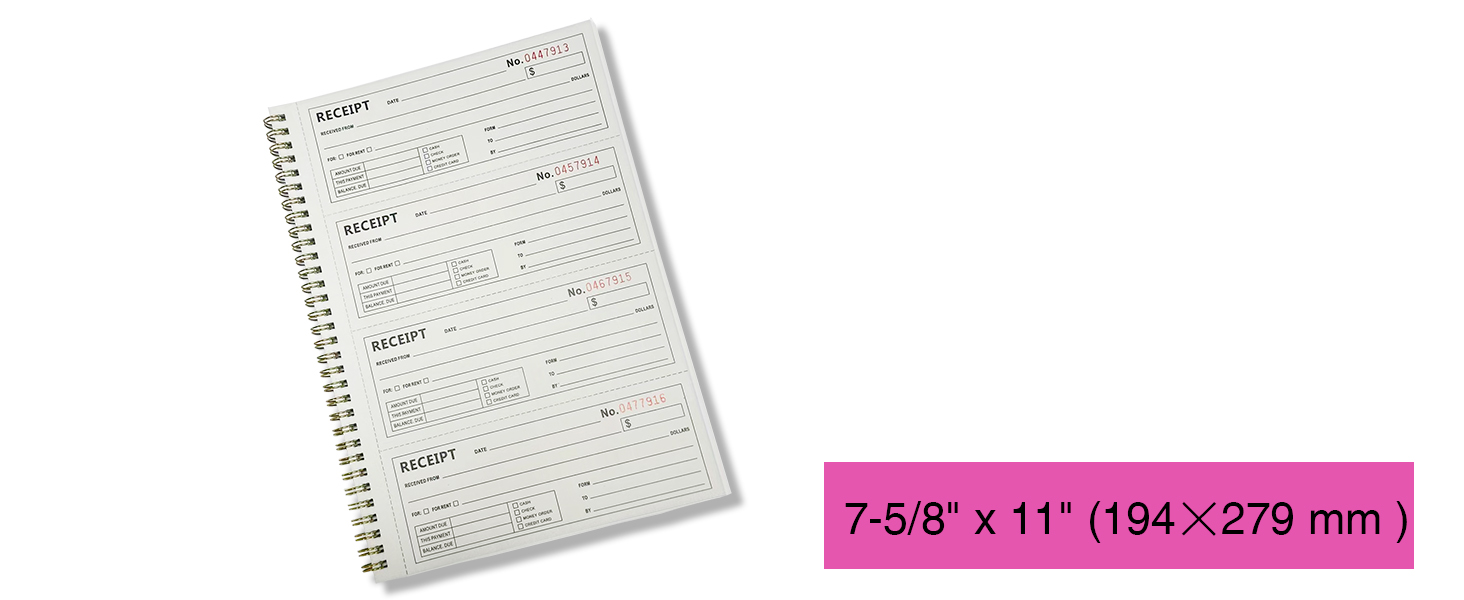 receipt book