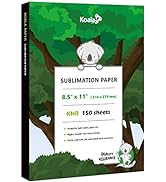 Koala Sublimation Paper 150 sheets 8.5x11 inches for Heat Transfer DIY Gift Compatible with Inkje...