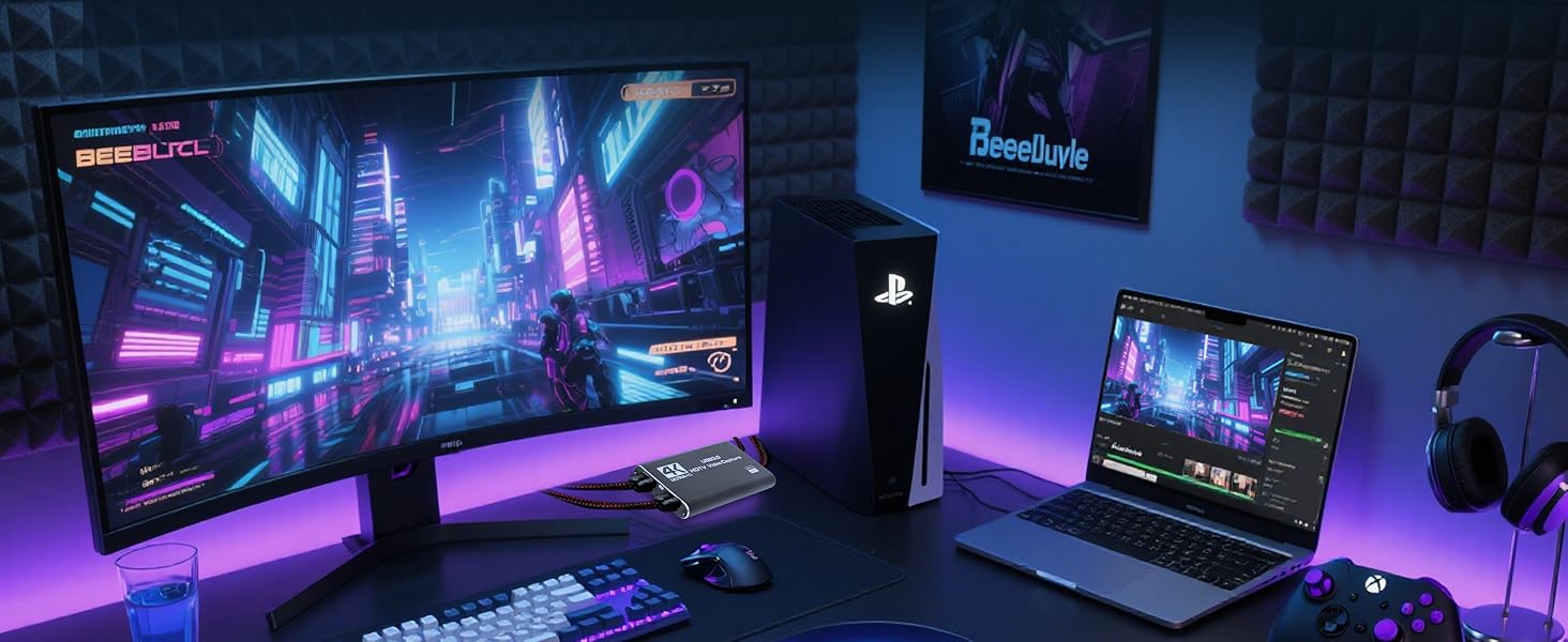 Game capture card for streaming