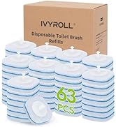 Toilet Bowl Cleaner Wand Refills Compatible with CLOROX, 63 Count Disposable Toilet Brush Refills...