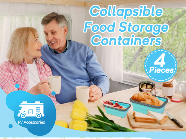 collapsible food storage containers