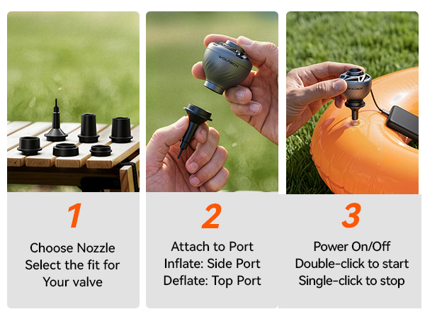 WOLFBOX MegaFlow Mini Air Pump for Inflatables