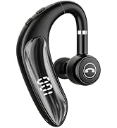 Bluetooth Headset V5.4, 23H Talk Time Wireless Headphone Cell Phone Earpiece with LED Display, Ha...