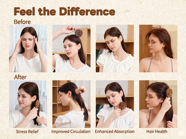 Head Massager Brush for Hair Growth