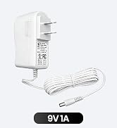 UL 9V 1A Horizontal 10FT/3M Power Supply Adapter for Tapo, 20AWG Replacement 9W 1000mA 0.6A 600mA...