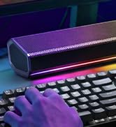 havit Computer Speakers for Desktop PC, Bluetooth 5.3 Pc Soundbar with Dynamic LED Light, HiFi St...