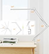 SKYLEO Led Desk Lamp - 31.5" Desk Light - 5 Color Modes X 11 Brightness Levels - Adjustable Swing...