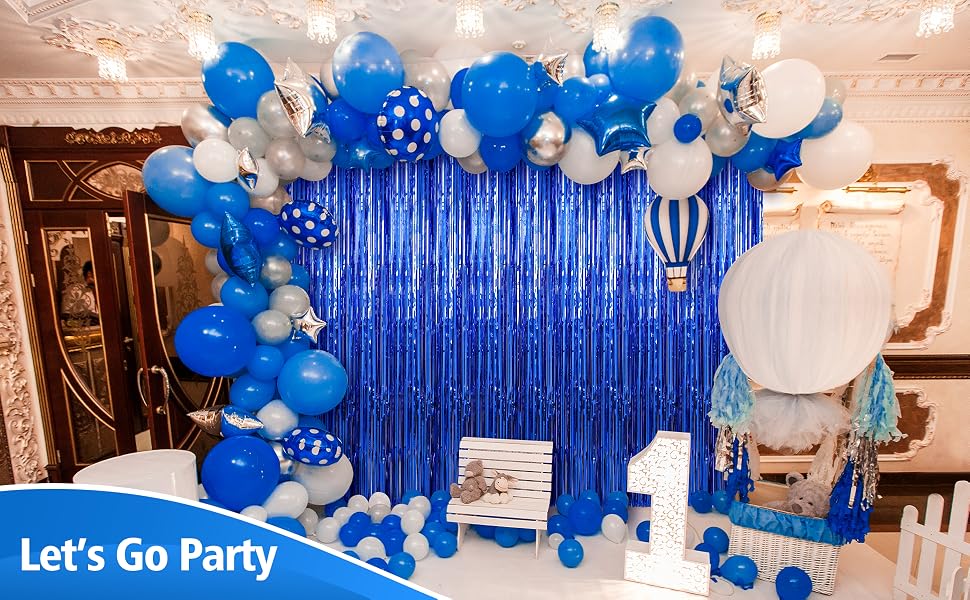 Foil Fringe Curtains Party Decorations Tinsel Curtain Backdrop for Parties Door Streamers