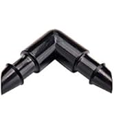 Raindrip 314050B 1/4 in. Barbed Connector, 50-Pack, Black