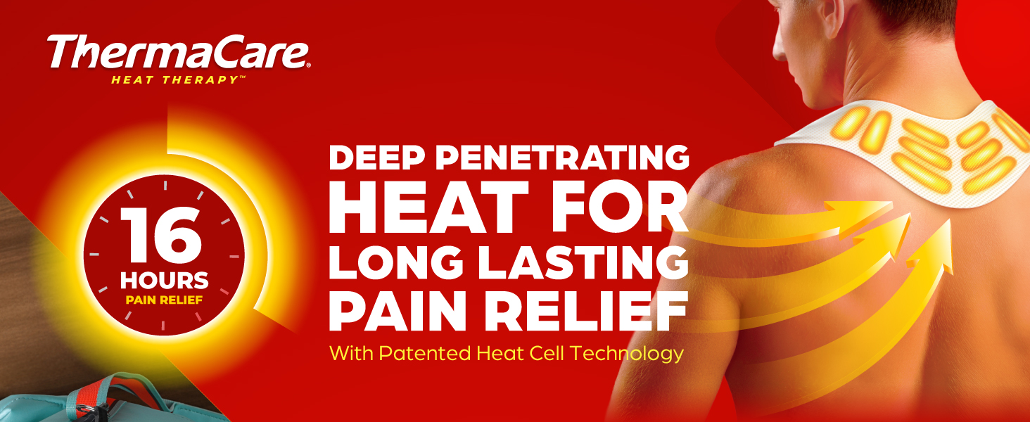 deep penetrating heat for long lasting relief