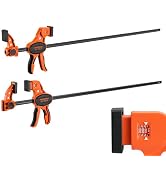 JORGENSEN E-Z Hold 2-Pack 36" 300LBS Load Indicator Woodworking Bar Clamps | Expandable Clamp/Spr...