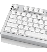 Fejwlvs Crystal Jelly Keycaps, White Side Custom Translucent Keycaps, Cute Shine Through Keyboard...