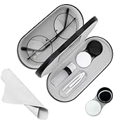 YKuzLx Contact Lens Case and Glasses Case,2 in 1 Portable Contact Case with Mirror Tweezers Remov...