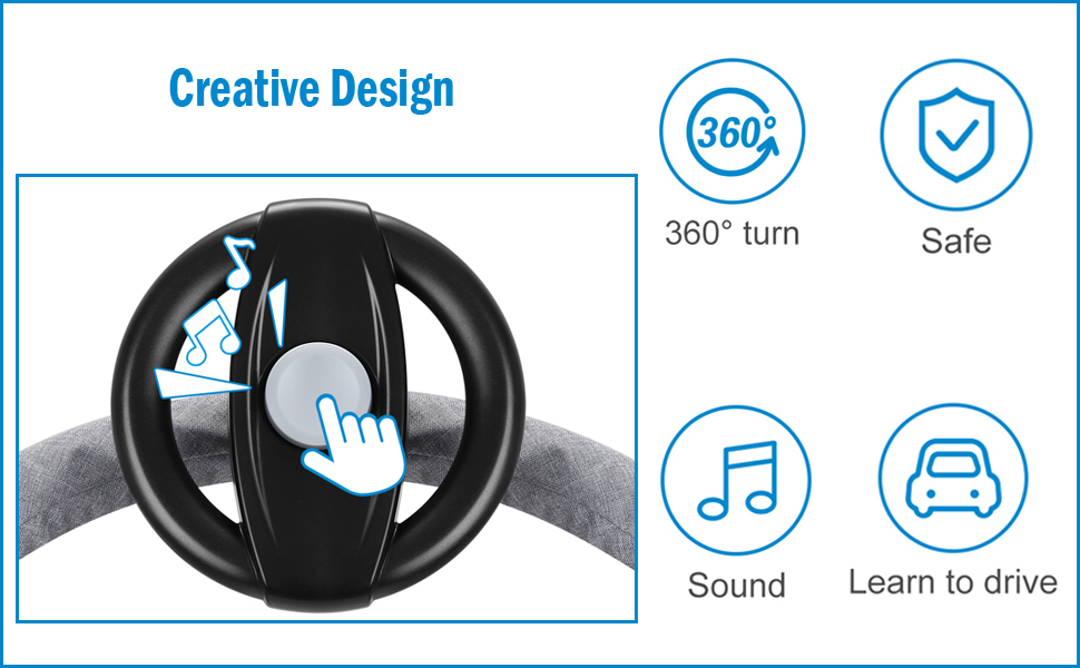 Stroller Steering Wheel Toy