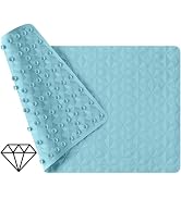Bathtub Mat Non Slip - Natural Rubber Bath Tub Shower Safety Mat - 16 x 28 Inch Shower Mats with ...