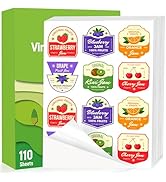 Weliu Glossy Sticker Paper for Inkjet & Laser Printer – 110 Sheets Bulk Pack, Waterproof Self-Adh...