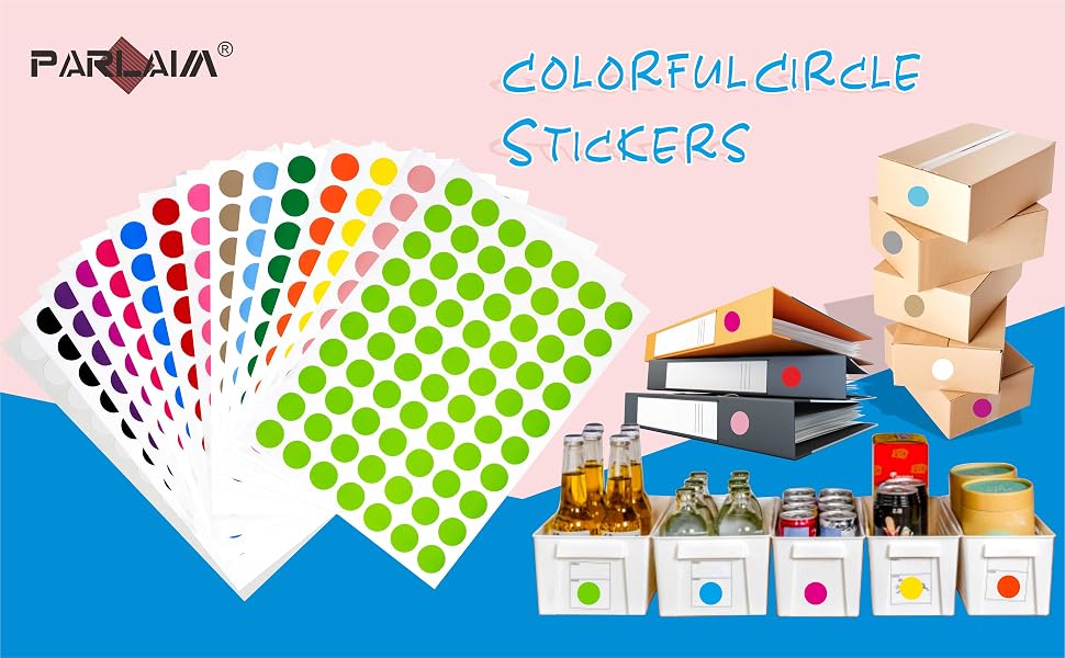 Color Coding Circle Dot Sticker