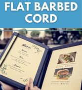 Flat Elastic Barbed Cord Stretch Loop Band with Metal Ends Party Hat Elastic Menus Badges Signs