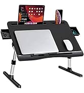 Laptop Desk for Bed, KLEAR Adjustable Laptop Desk with Heights and Angles, Foldable Portable Lapt...