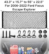 RED WOLF Envelope Style Cargo Net for 2006-2022 Ford Focus Escape Explorer Expedition Ranger Trun...