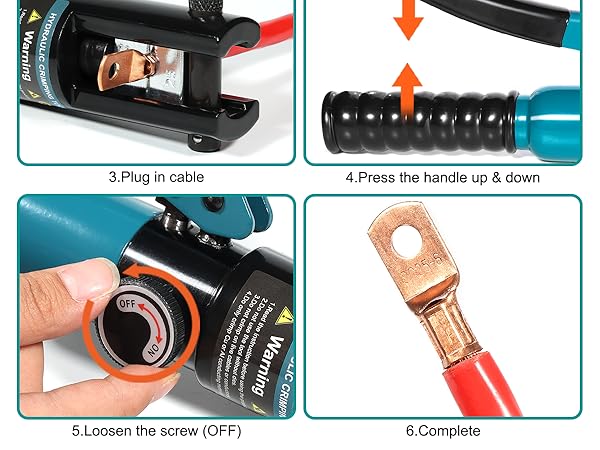 battery cable crimper tool