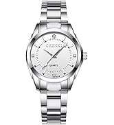 Gosasa Women Classic Fashion Watch Casual Business Quartz Watch Stainless Steel Waterproof Lumino...