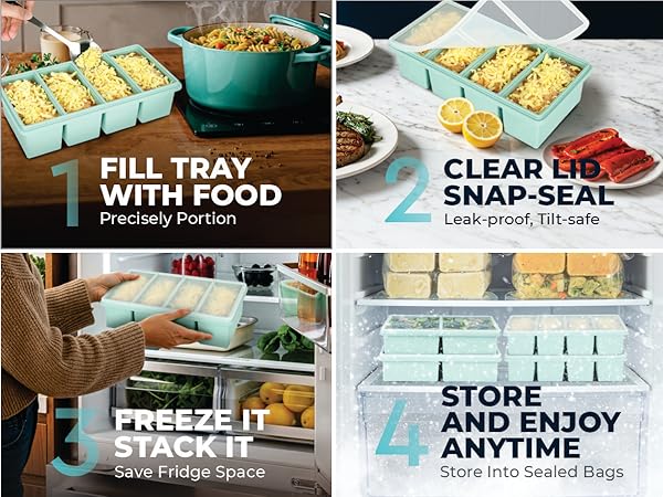 soup containers with lids, silicone freezer molds, silicone food storage containers, ice tray