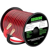GOSDENG 14 Gauge Wire 100FT, 2 Conductors Electrical Wire Red and Black Cable, Low Voltage/PVC 14...