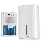 Pure Enrichment PureDry Mini Dehumidifier - 27oz Compact Water Tank Eliminates 300ml/day of Exces...