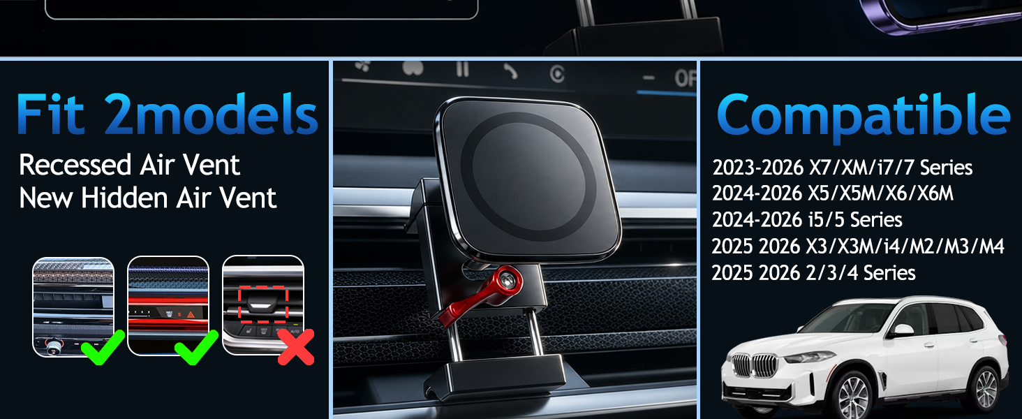 2025 2026 BMW X3/X5/X7 Phone Mount