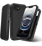 TOPAUX for iPhone 16e Case Heavy Duty Full Body Drop Protection Multi-Layer Impact Resistant Flex...