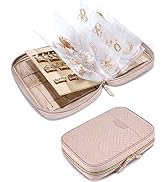 BAGSMART Jewelry Travel Organizer Case for Home Jewelry Organizer Storage Ring Binder Jewelry Bag...