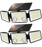 UME Solar Outdoor Lights 3000 Lumen 7000K, 152 LED Super Bright Motion Sensor Outdoor Light with ...