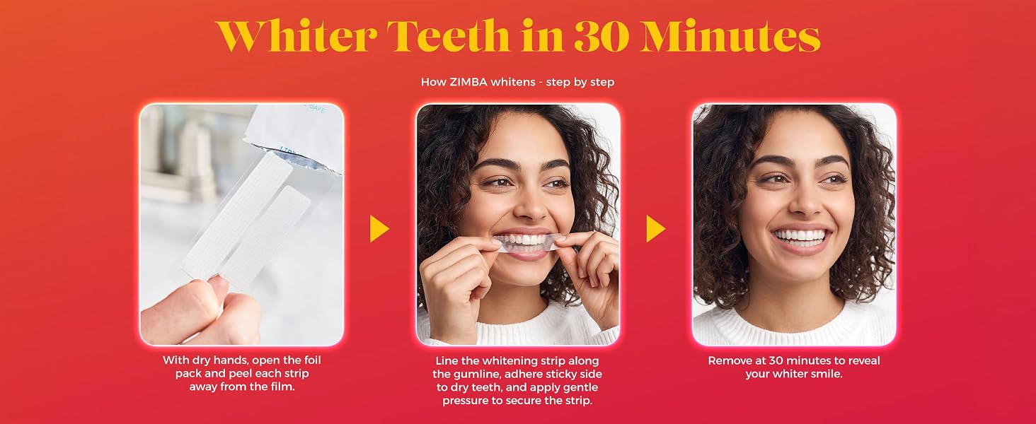 How to use Zimba whitening Strips