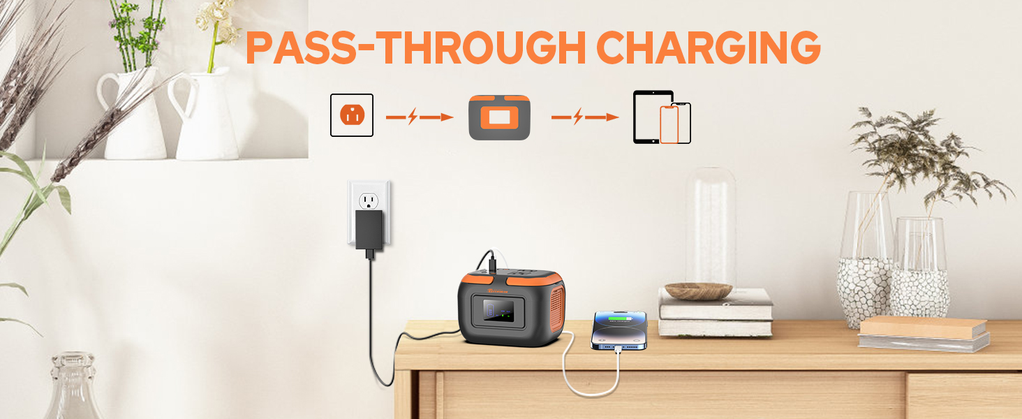 PASS-THROUGH CHARGING POWER STATION