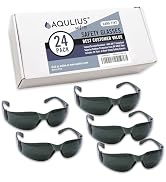 Aqulius Tinted Safety Glasses (Pack of Protective Shaded Safety Sunglasses For Men & Women) UV Re...